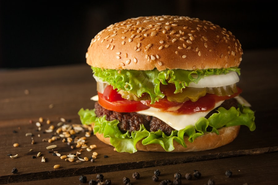 NAMIT smash beef burger with double patty and melted cheese