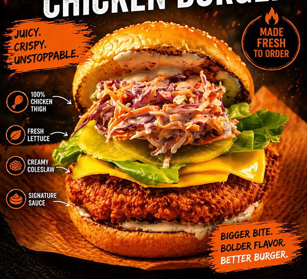 NAMIT smash beef burger with double patty and melted cheese